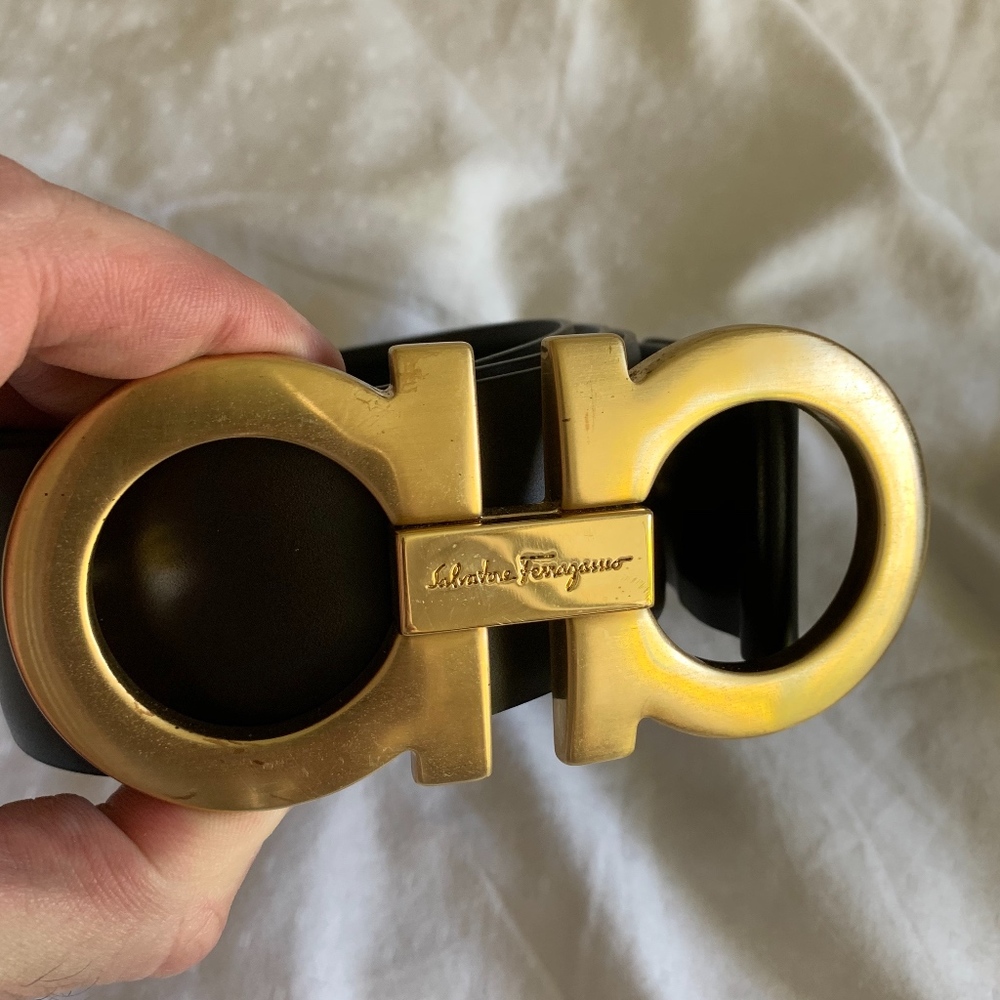 salvatore ferragamo belt authentic 100%